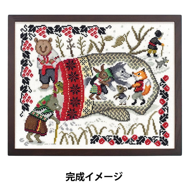 刺繍画です スターチスの花刺繍の制作キット【Art Fiber Endoのモール刺繍糸