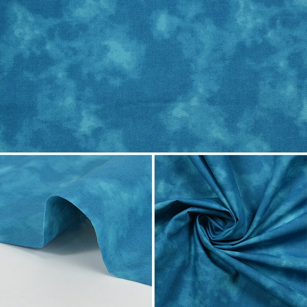 数量5から】 生地 『ムラ染めプリント グリーン 87422-1-43』 コットン