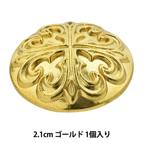 フォルナセッティ＃5ピエロボタン磁器製70年代ボタンゴールド メタルボタン 18mm | 《ボタン専門店タカシマ》 貝ボタン