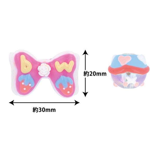 手芸パーツ 『ペイントビーズ 2個入り 04 PTB-02』 KIYOHARA 清原