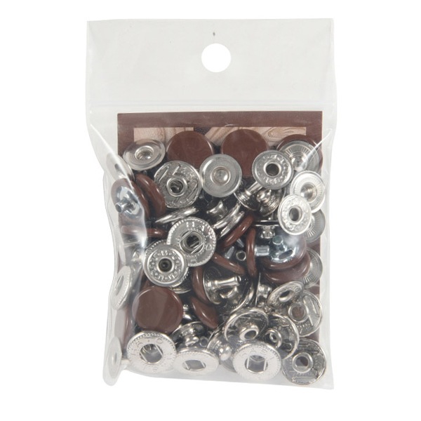 手芸金具 『バネホック 大 No.5 茶 20個入り 75525-06』 KYOSHIN-ELLE