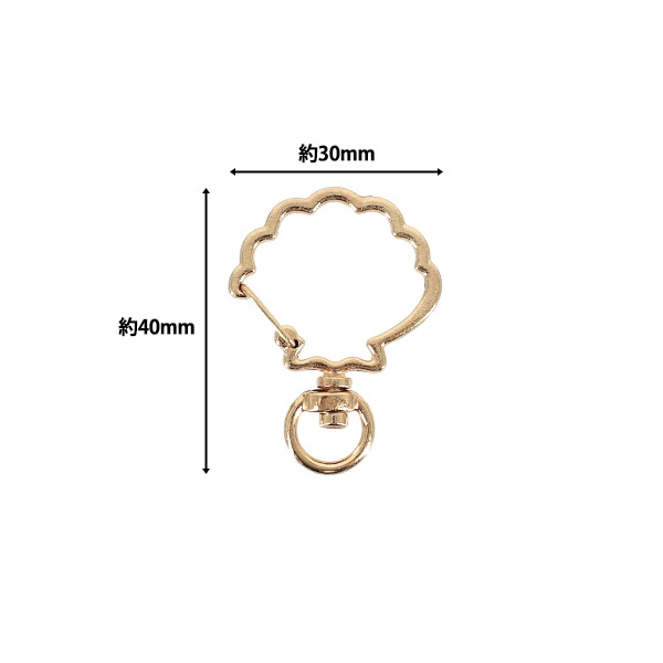 ��ݶ�� �إӡ����ԥå��� �����륫�� 3������ ��40��30mm ������� YN-05-04��