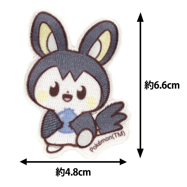 ワッペン 『ポケピース 刺しゅうシールワッペン 大 エモンガFS PPW008