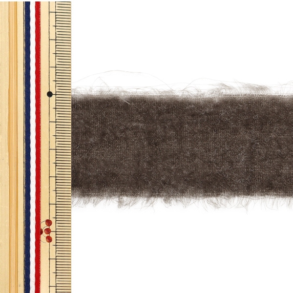 数量5から】 リボン 『ベルベットフリンジリボン 幅約3.8cm 850番色