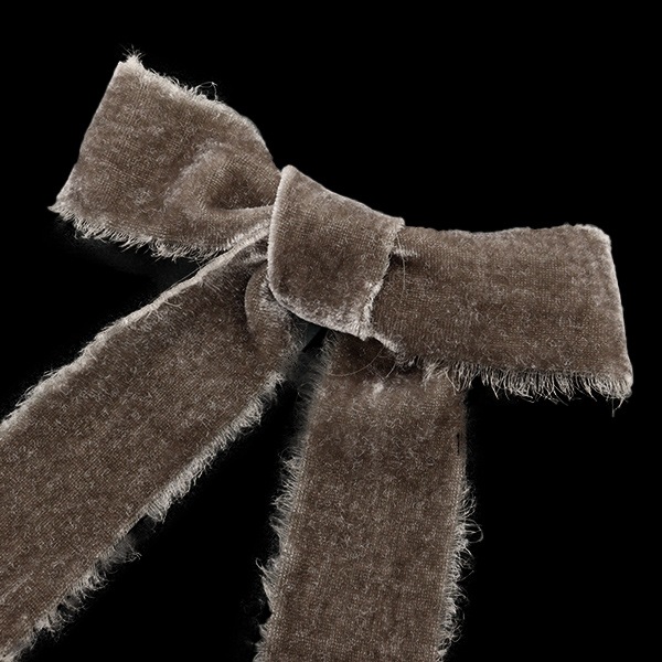 数量5から】 リボン 『ベルベットフリンジリボン 幅約3.8cm 850