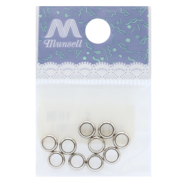手芸金具 『甲丸リング 内4mm シルバー 10個入り』 ビーズ,ビーズ金具
