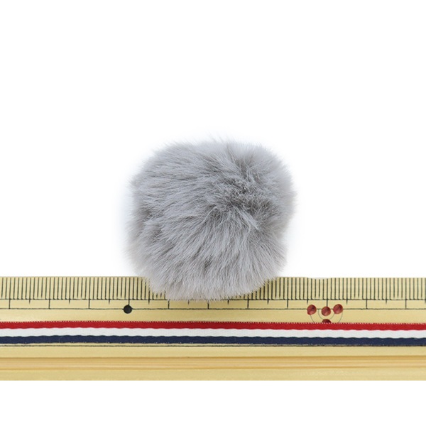 アクセサリー素材 『エコファーボール M グレー GN-75-20A-M6』 ビーズ