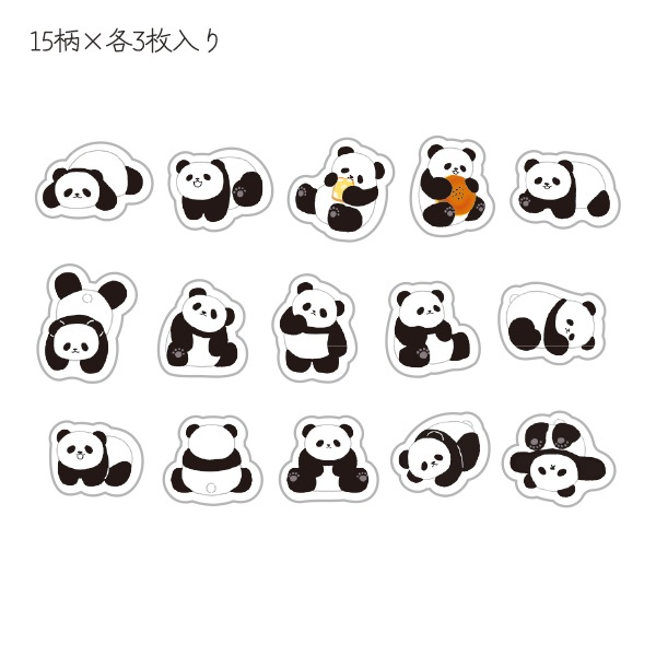 文房具 『まみれフレークシール パンダ MRFS-003』 画材・文具,文具