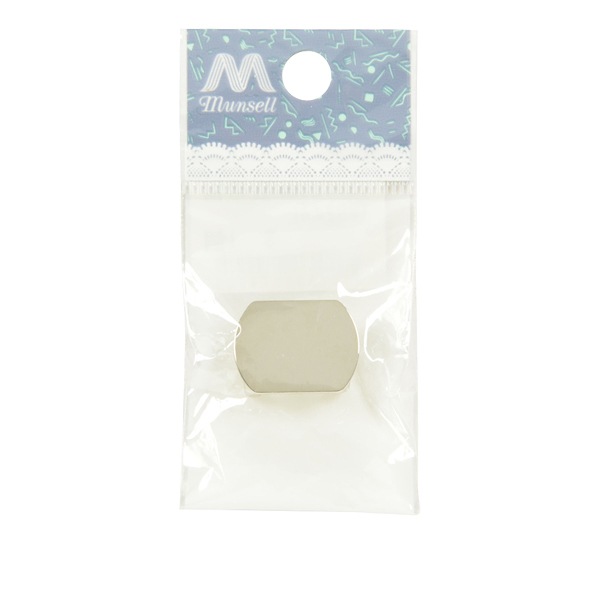 手芸金具 『板付帯留め 15×20mm シルバー 1個入り #9244』 ビーズ