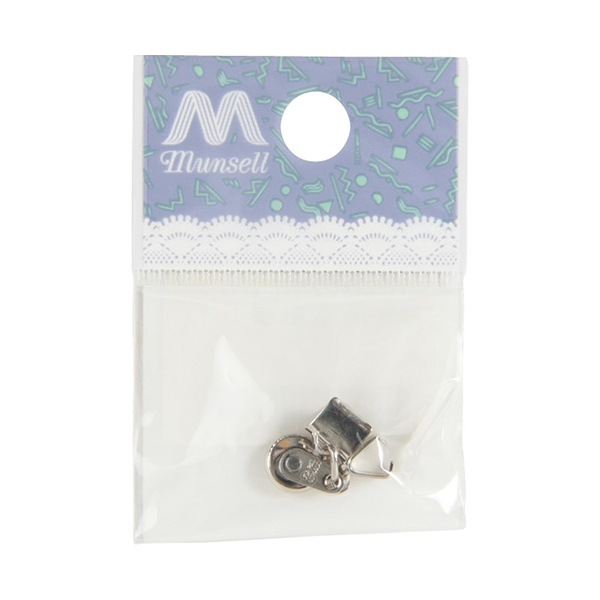 手芸金具 『ニューホック 小×リボン留め 6mm 1セット シルバー