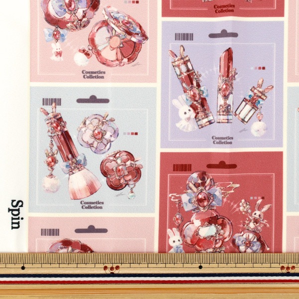 生地 『Spin インクジェットプリント カットクロス コスメ 約150×100cm