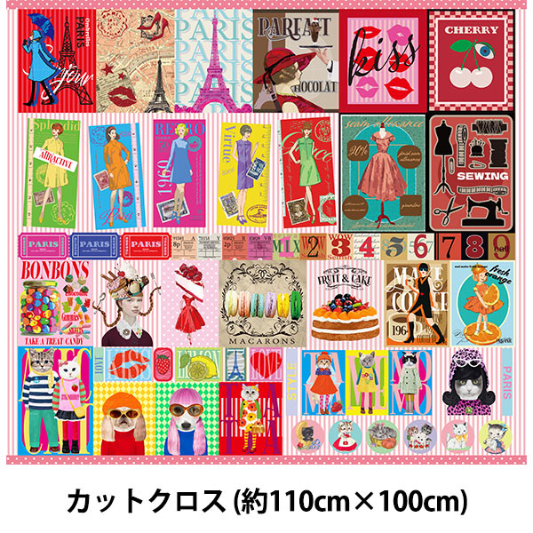 生地 『USAコットン ロラライデザイン フレッシュピックドフォー