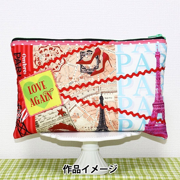 激レアチワワと女の子パネル生地　ハンドメイド 生地 『パネルプリント カットクロス わがままパンチ ピンク 約