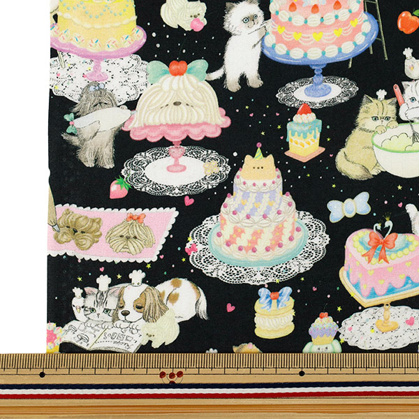 数量5から】 生地 『22fabric コットン60ローンデジタルプリント