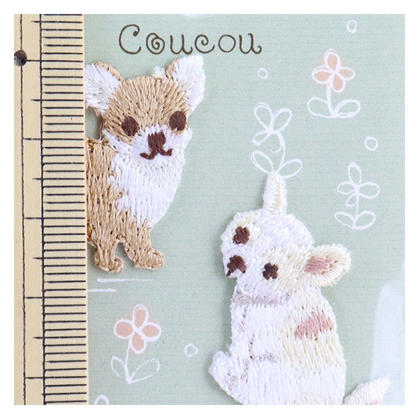 ワッペン 『Coucou (クークー) チワワ H457-878』 Hamanaka