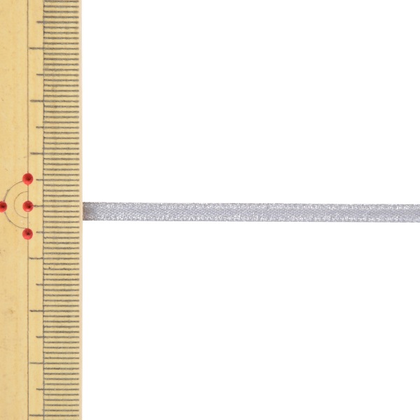 リボン 『1反売り サテンパールリボン 幅約3mm×約5m巻 012番色 銀