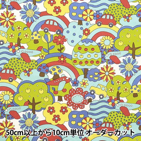 レトロ系生地一覧 数量5から】 生地 『オックス レトロ柄 AP31408-2A』 生地,サイズ・幅