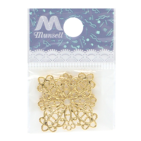 手芸金具 『スカシパーツ ゴールド #2438』 ビーズ,ビーズ金具,その他