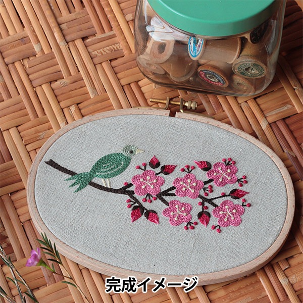 刺しゅうキット 『樋口愉美子 ビブリオテークコレクション 梅の花