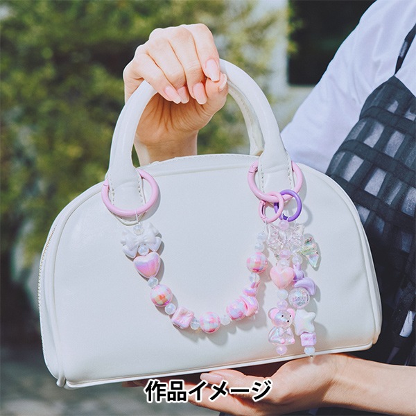 手芸パーツ 『ペイントビーズ オーロラビーズ 14mm ピンク PTB-08