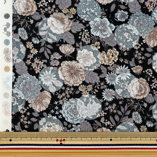 生地 『オックス お花と水玉のセレナーデ カットクロス 約110×50cm