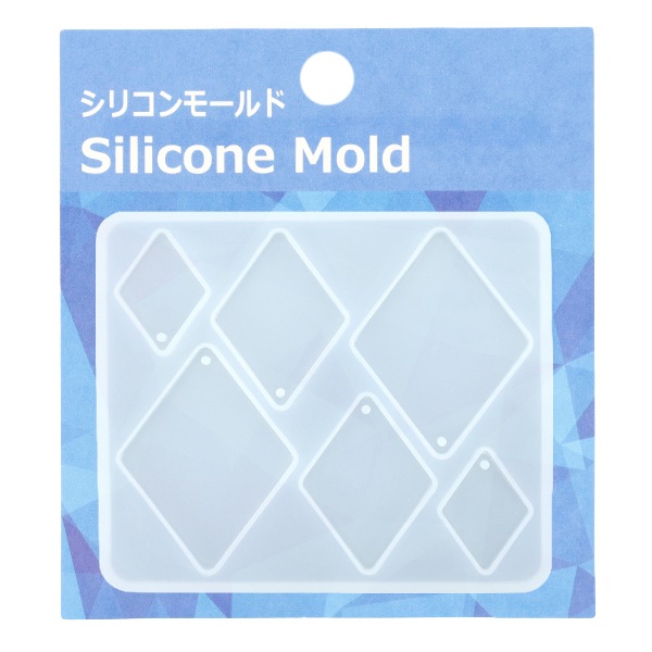 レジンモールド 『シリコンモールド タグプレート ダイヤ MO-29