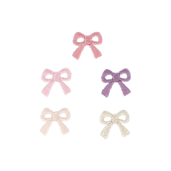 ワッペン 『シール&アイロンミニワッペン リボン ゴールド MOW887