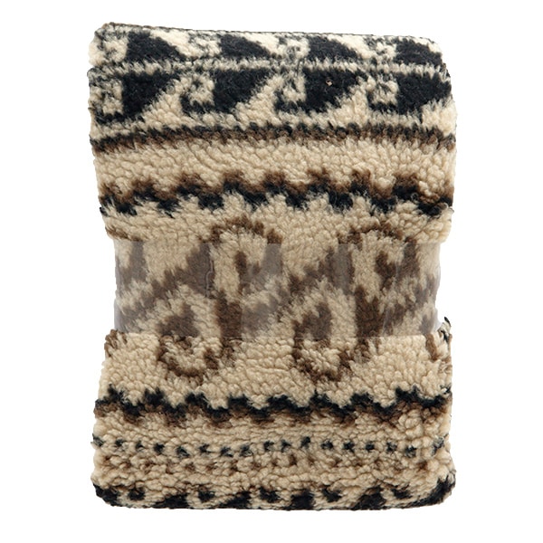 生地 『ジャガードボア カットクロス ブラウン系3 約70cm×100cm HS2276