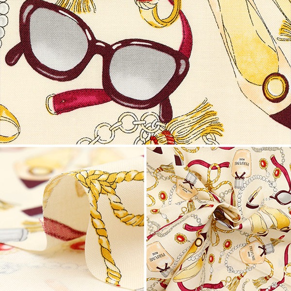 生地 『シーチング UN/NO カットクロス Girls 約110cm×50cm C-NN2313