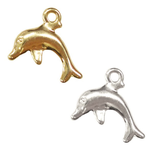 イルカチャーム K18 18金 ペンダントトップ K18 チャーム ネックレストップ ヘッドのみ