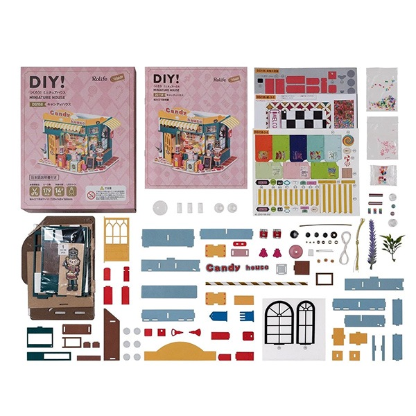 工作キット 『ミニチュアハウス キャンディハウス 664942-DG158』 工芸