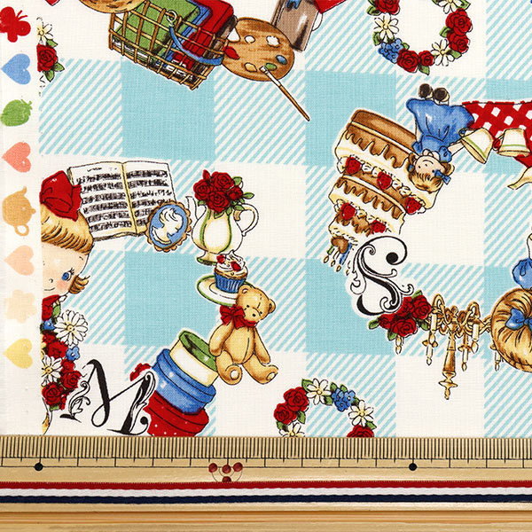 数量5から】 生地 『シーチング マーガレット&ソフィー すきなもの