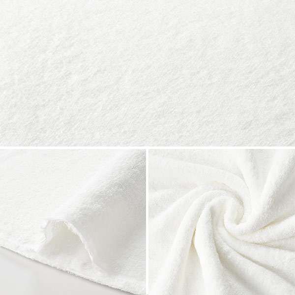 数量5から】 生地 『オーガニックコットンタオル ホワイト』 生地・布