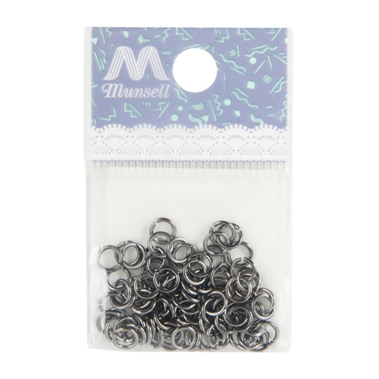 手芸金具 『丸カン ブラック 0.8×5mm』 ビーズ,ビーズ金具,カン類,丸