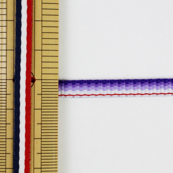 数量5から】 ひも 『加賀紐 ぼかし 白×紫 31番色』 すべての商品