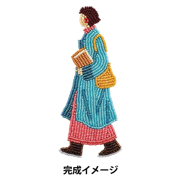 ビーズキット 『おでかけブローチキット ライブラリー HCA14//6
