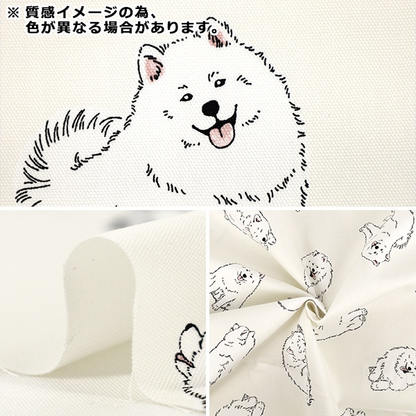 数量5から】 生地 『オックス サモエド グレー SP6512-1D』 生地,種類