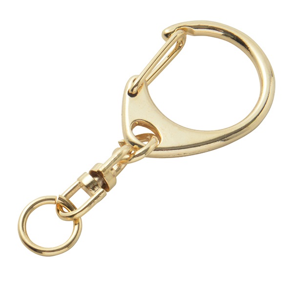 手芸金具 『キーホルダー ゴールド 1個入り C-2』 ビーズ,ビーズ金具