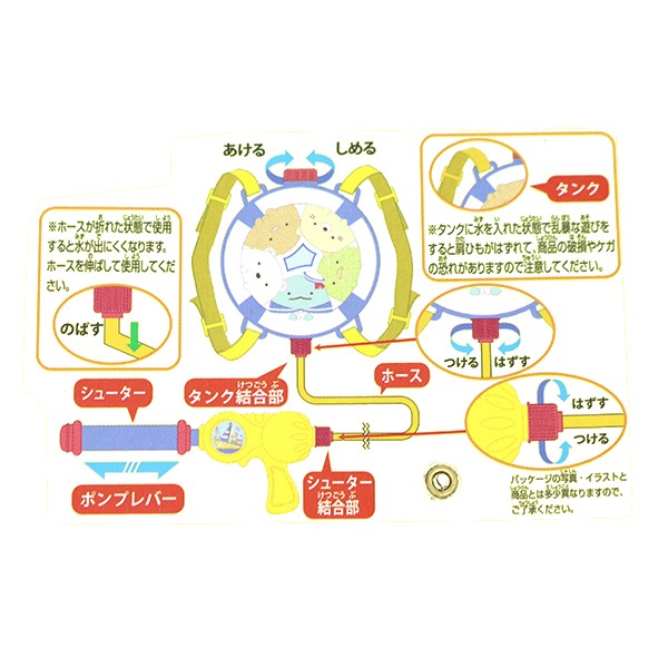 すみっコぐらし　うみっコ　タンク式水てっぽう　噴水マット　2段収納ボックス　メモ すみっコぐらし 水でっぽう 噴水マット 2段収納ボックス メモ