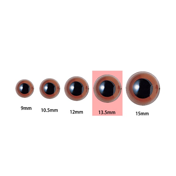 手芸 目 パーツ 『プラスチックアイ 13.5mm グリーン H430-310-13