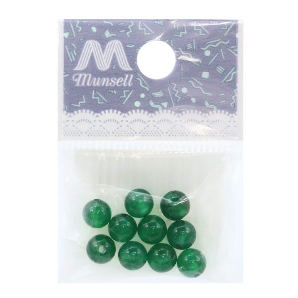 ビーズ 『グリーンメノウ 約6mm 10玉入り BDPP-610/16』 ビーズ,パック