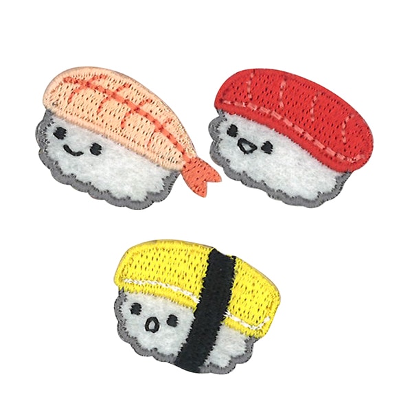 ワッペン 『すまいるふーど おすしたち SFW-09』 雑貨,ワッペン