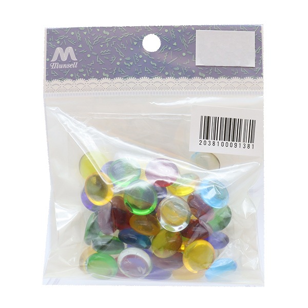 ステンドグラス材料 『Jナゲット S ミックス 1.4cm 20310MI』 工芸