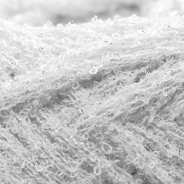 [春夏]TEFTON/綿100%天竺☆COL…1番色WHITEをベースに前身ごろBLACK＆WHITE切り替え柄半袖ポロシャツ(M) | 春夏毛糸 『ワンダーコットン 合太タイプ ブルーグリーン