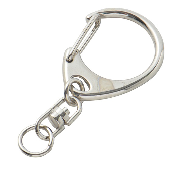 手芸金具 『キーホルダー シルバー 1個入り C-3』 ビーズ,ビーズ金具