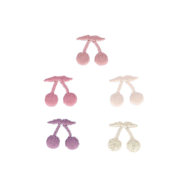 ワッペン 『シール&アイロンミニワッペン サクランボ ゴールド MOW891