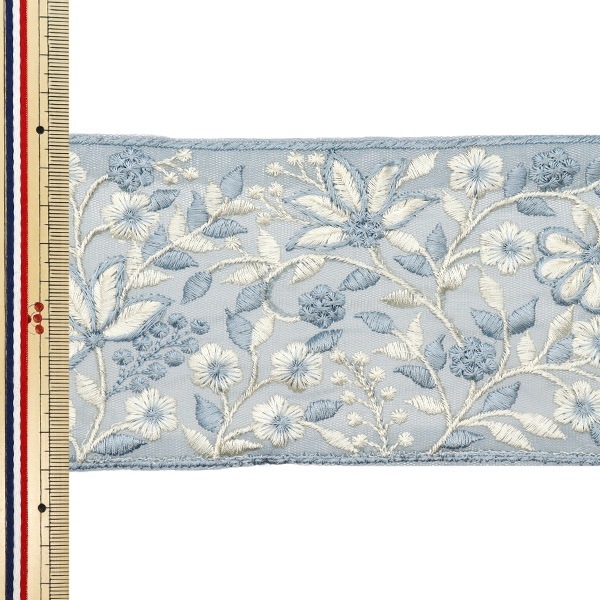 数量5から】 手芸ブレード 『2024 SSインド刺繍ブレード ブルー