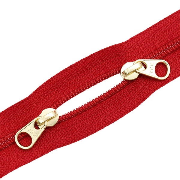 ファスナー 『コイル両開きファスナー 30cm 519番色 赤