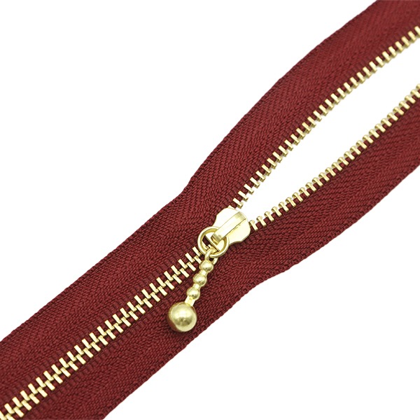 ファスナー 『玉付ゴールドファスナー 20cm 527番色 3MGC-20527