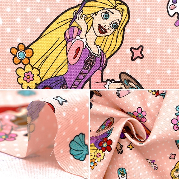 数量5から】 生地 『オックス ディズニープリンセス レトロピン